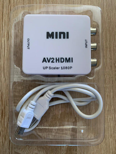 Convertidor Conversor Adaptador Rca + Sonido A Hdmi 1