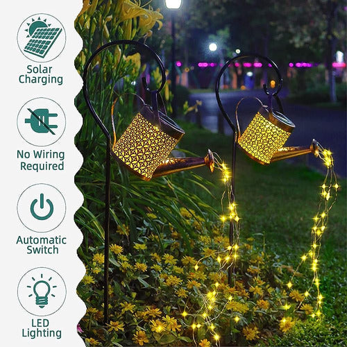 Huyieno 2pack Solar Garden Lights Outdoor Hanging Solar Lantern 3