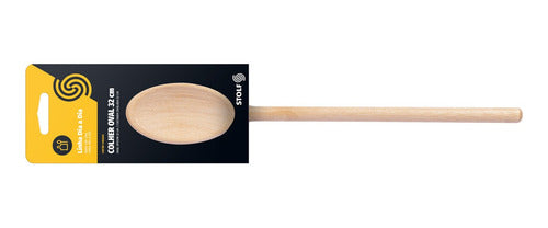 Stolf Eucalyptus Wood Oval Spoon 32 cm 1