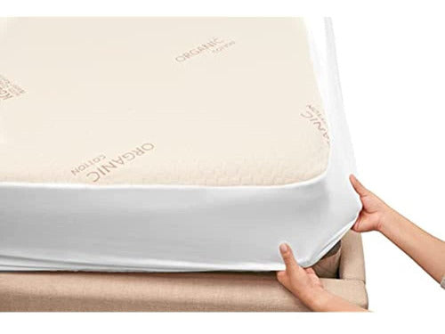 Snuggle-Pedic Kool-Flow Organic Cotton Waterproof Mattress Protector 0