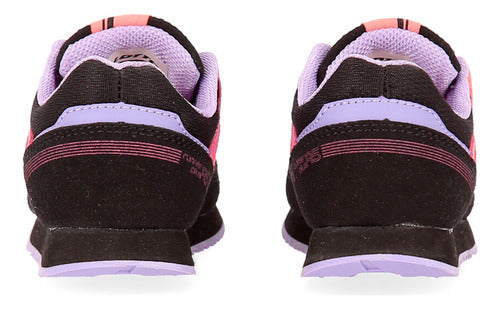 Lotto Zapatillas Runner Plus 95 Niña En Negro Y Rosa 2