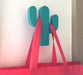 Children's Wall Mounted Cactus Shaped Coat Rack, Lacquered 0