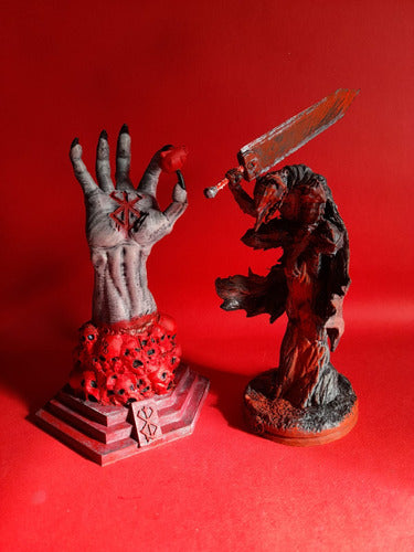 Berserk - Figura Combo Guts 20cm + Hand Of God 18cm 2