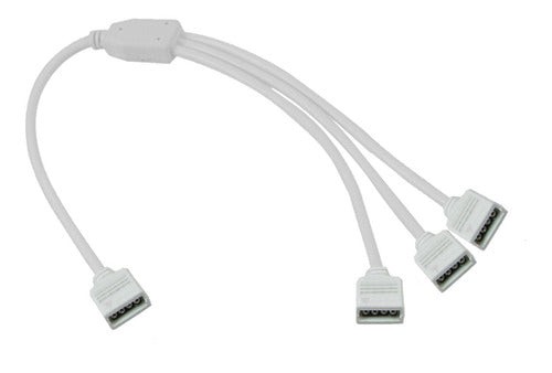 Pemai Splitter 4 Pin with Round Cable - Ideal for RGB LED Strips 1 to 3 0