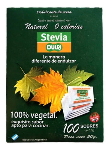 2 Boxes Stevia Dulri 200 Sachets Natural Sweetener Gluten-Free 1