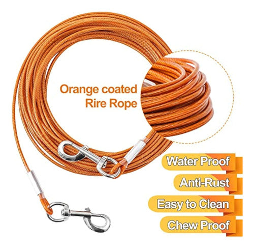 Generic Dog Tie Out Cable, 20/30/50/100 Feet 2