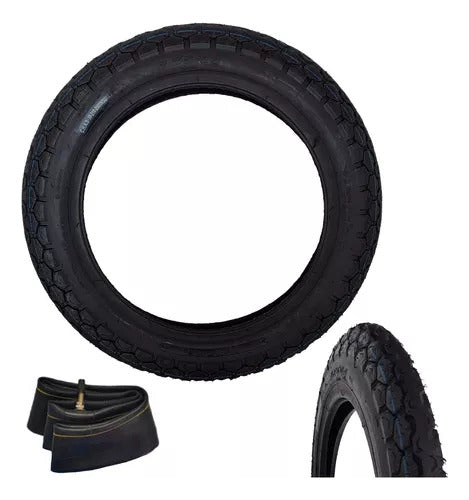 Okinoi Kit Front and Rear Tires Mondial Ld 110 + Tubes 4