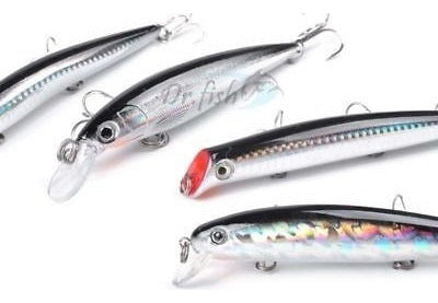 Dr.fish 6 Señuelos De Agua Salada, Lote 5 Minnow Plug Popper 6