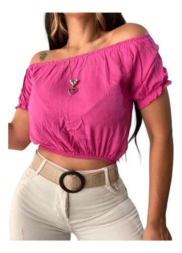 Strapless Paisana Style Linen Top Trendy Colors Fashion 1