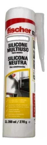 Fischer Neutral Silicone Sealant Transparent 310ml Premium 0