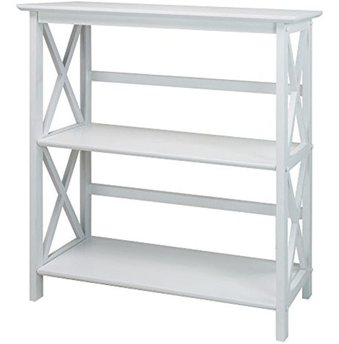 Casual Home Montego 3-Shelf Bookcase, White 0