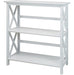 Casual Home Montego 3-Shelf Bookcase, White 0