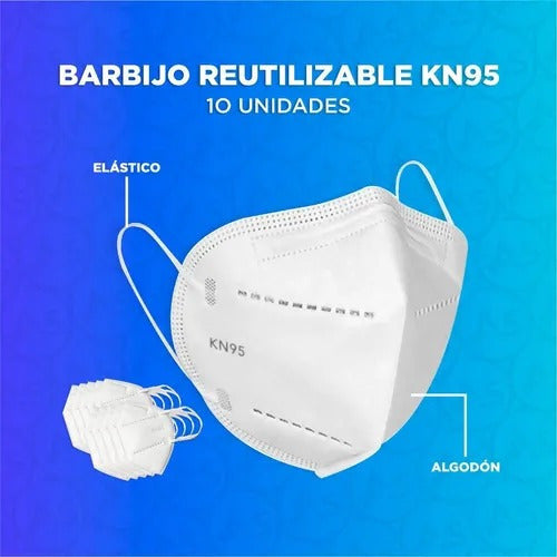 KN95 Barbijo Tapaboca Mascarilla Importado X 10u Mninsumos 4