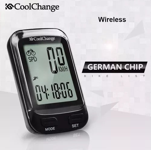 Coolchange Wireless Bike Speedometer with Odometer and Light - AVS 1