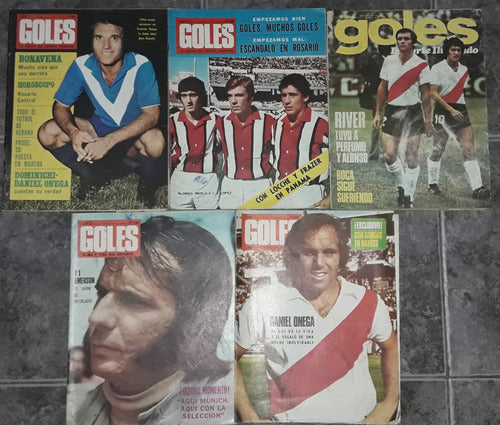 Lote De 5 Revistas Goles N°1206-1208-1258-1262-1363 0