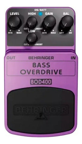 Behringer BOD400 Bass Overdrive Effect Pedal 1