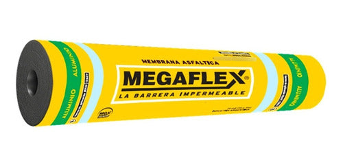 Megaflex Plastic Asphalt Membrane with Embossed Aluminum Reverse 35kg 0