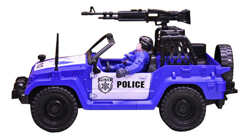 Set De Rescate De Juguete Rescue Team Policia Jeep (25028) 0