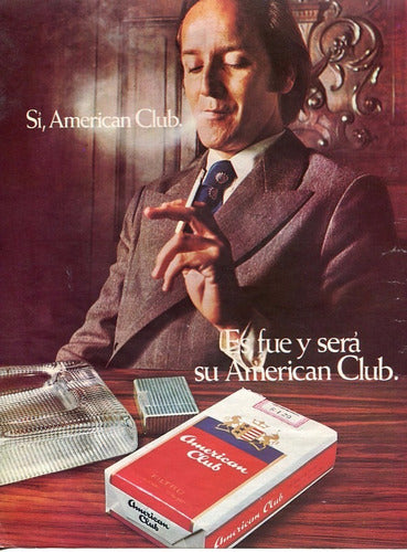 Antigua Publicidad De Cigarrillos American Club 0