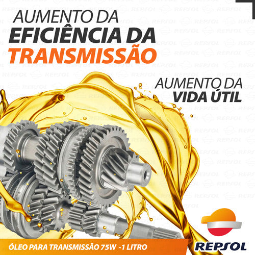 Óleo Transmissão Moto 75w Sintético Repsol Câmbio Audi Ford 4