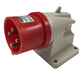 Gewiss Ficha Industrial 3P+T 32A 400V Con Base IP44 Roja 0