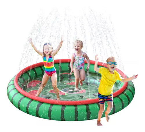 Km Solutions Inflatable Spray Water Pool Mat for Kids Summer Fun 1