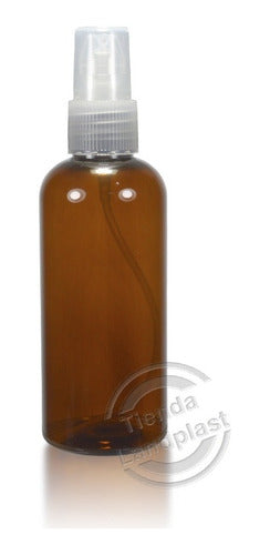 Pack of 10 Plastic Pet Sevilla 100ml Amber Bottles with Dropper 9