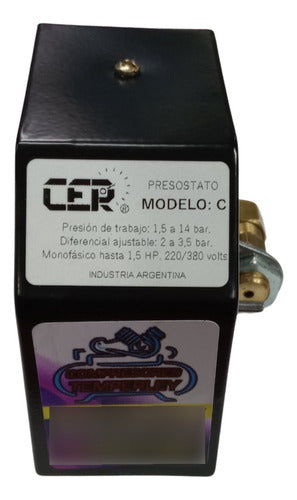 CER Pressure Switch Model C Single Phase Up to 1.5hp 1