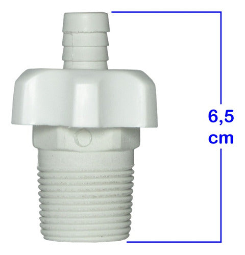 Longvie Grifo De Purga Rosca 3/4 Con Volante Termotanque 1