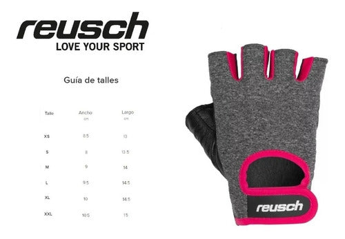 Reusch Women's Gym Gloves for Cycling, Bike, Gym, Spinning - Synthetic Suede Palm 3