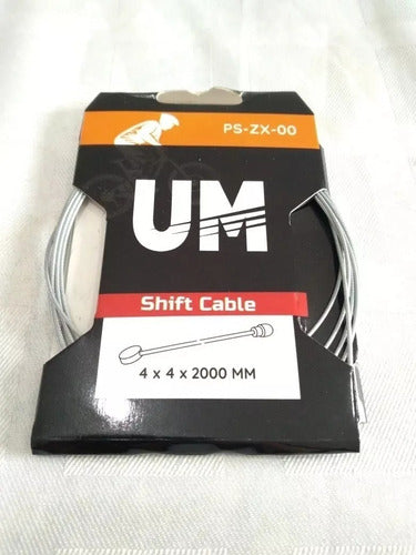 Cable De Cambio Bicicleta 4x4 X 2000mm 2