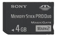 Sony Memory Stick PRO Duo 4GB + PRO Duo Adapter 1