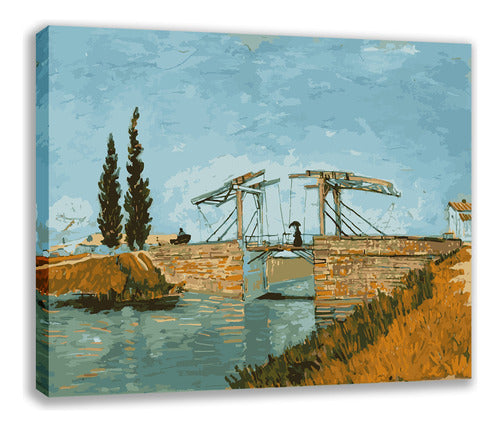 Premium Paint By Numbers. Langlois Bridge. KitArt 0