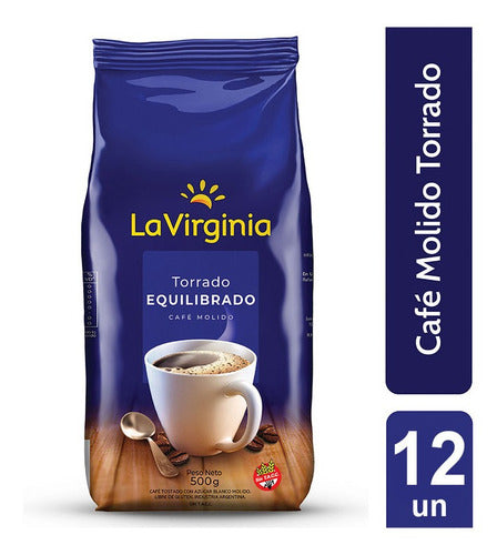 Café Molido La Virginia Torrado Equilibrado 500 Gr x 12 Un 0