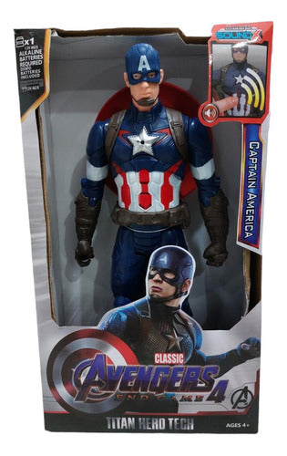 Muñeco Capitan America Luz Y Sonido Alternativo 30cm 0