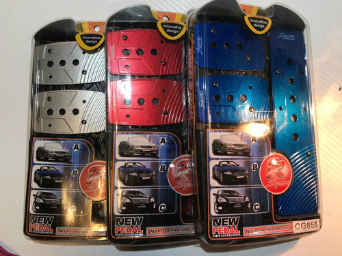 Juego Pedaleras 3pzs Auto Universal Regalo O800 Regalo 0