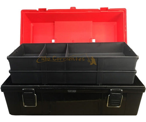 Mauri 430 L Fishing Organizer Box with 2 Foldable Trays 2