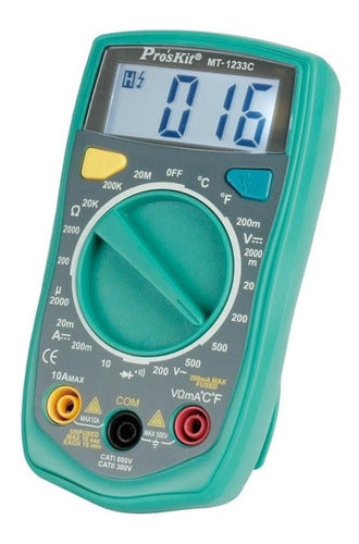 Pro'sKit Digital Ergonomic Multimeter Tester MT-1233C 1