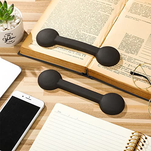 2 Pieces Weighted Bookmarks Book Weight Page Holder Black 2