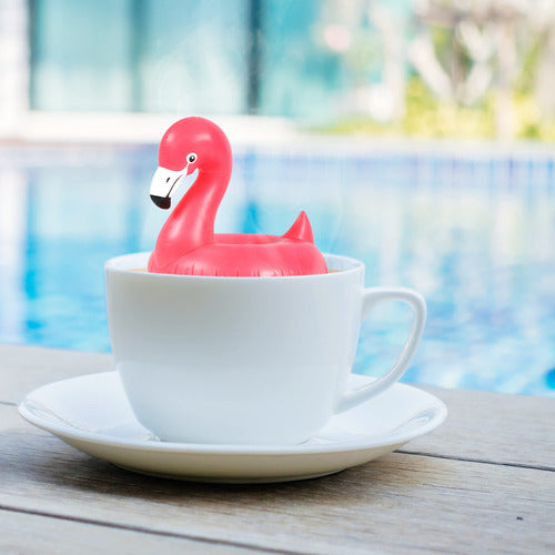 Infusor De Chá Genuíno Fred Flamingo Pool Float Pink 3