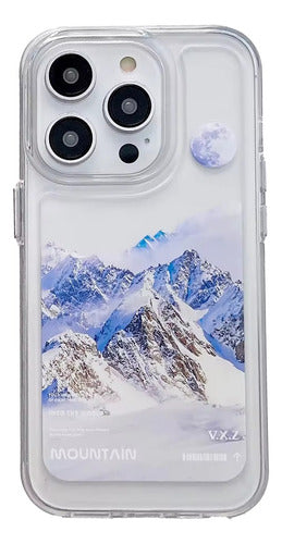 Protector Case Mountain Transparent P/ iPhone 15 Pro - Cover Company 0