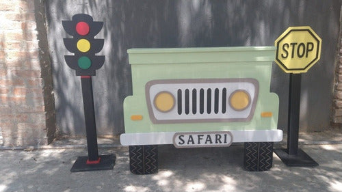 Foldable Painted Candy Jeep Safari Table 3