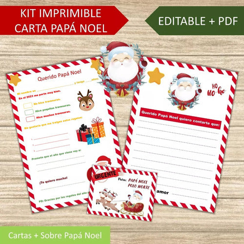 Wook Imprimibles Christmas Printable Kit for Santa Claus Letters 2