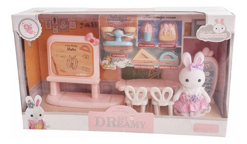 KYK Family of Bunnies Piano Chalkboard Furniture Set 3