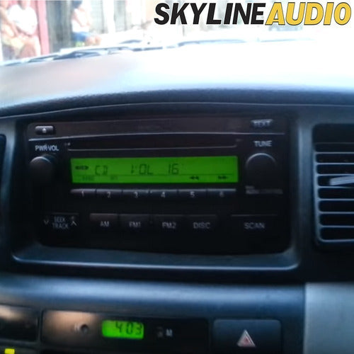 Frente Marco Adaptador Estereo Toyota Hilux Corolla Rav 2din 6