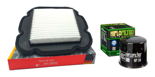 Kit Filtros Aceite Aire Suzuki V Strom 1000 Hiflo Wega Ryd 0