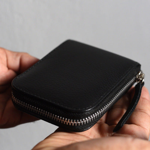 Leather Wallet with Zipper Luanda by Mârsago 4