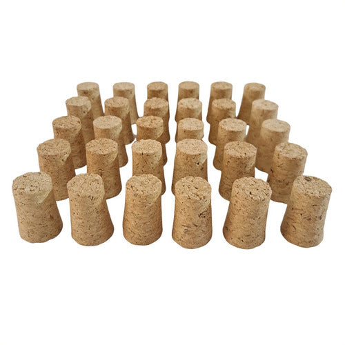 50 Conical Agglomerated Corks for 3/4 Liter Glass Bottles 0