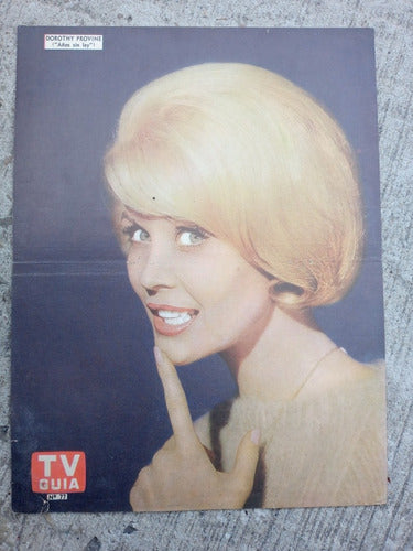 Antiguo Poster Tv Guia N.77 - Dorothy Provine - Años Sin Ley 0