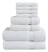 BolBom'S Ultra Soft 100% Cotton 8-Piece Bath Towel Set 3